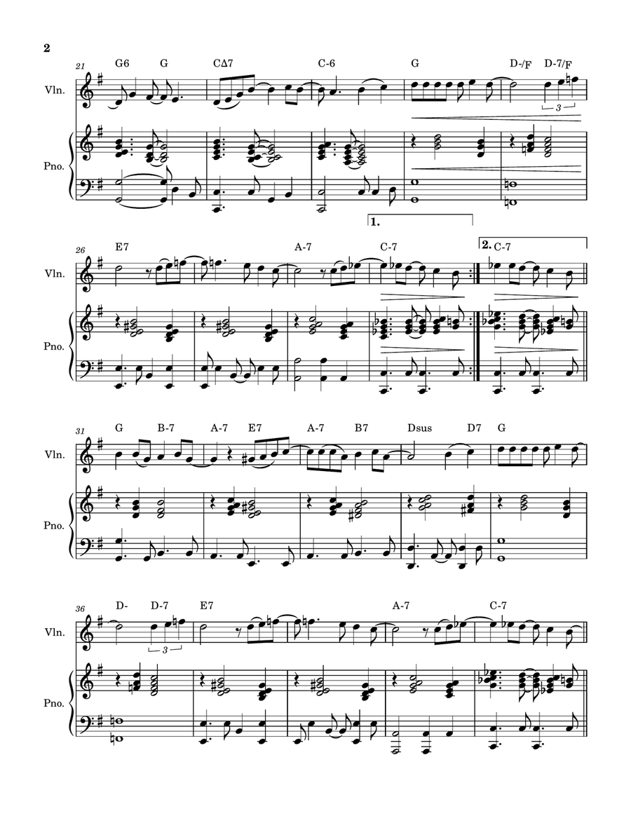 How Deep Is Your Love How Deep Is Your Love Violin Solo scores gallery preview page 2