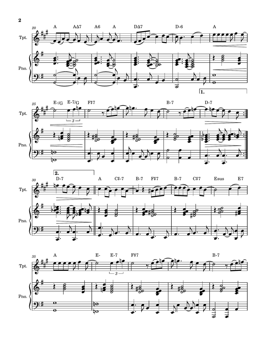 How Deep Is Your Love How Deep Is Your Love Trumpet Solo scores gallery preview page 2