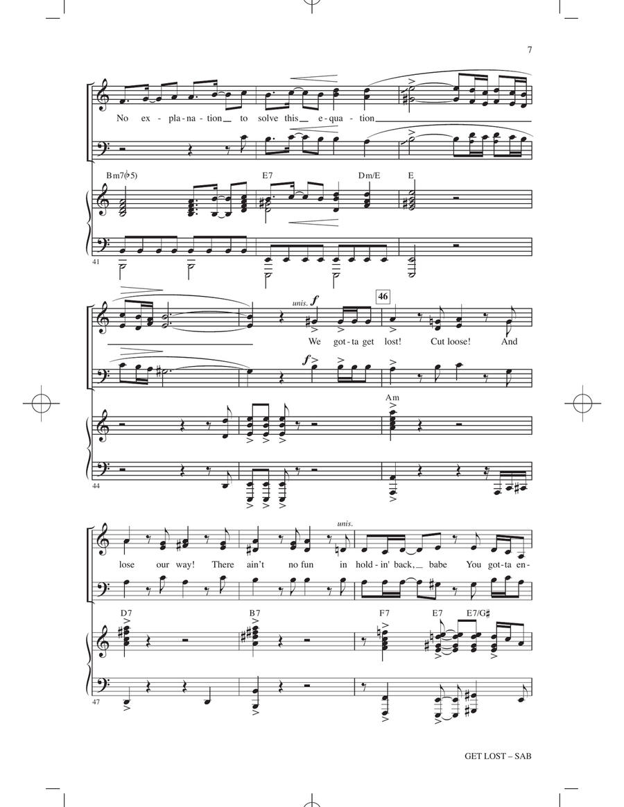 Get Lost (from Moana 2) (arr. Mark Brymer) 3-Part scores gallery preview page 6