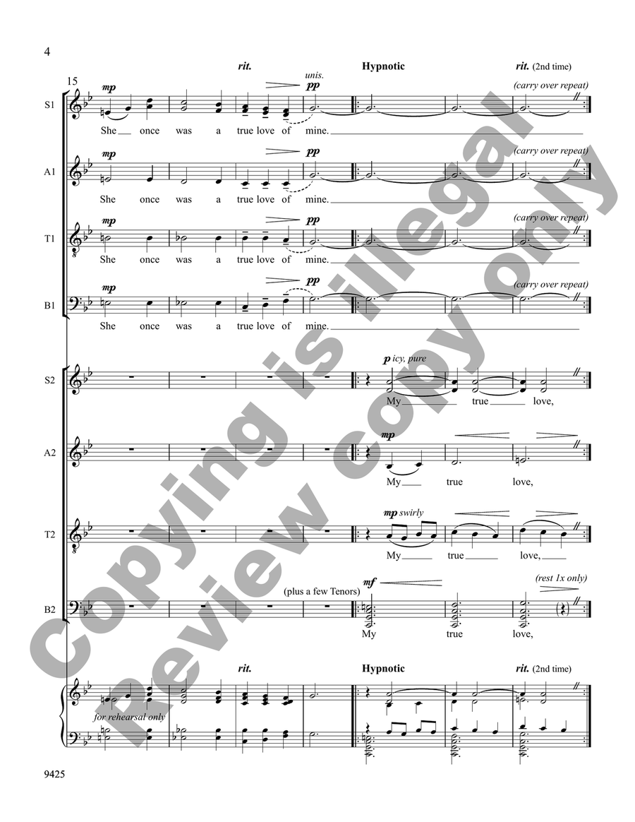 Scarborough Fair 4-Part - Sheet Music page 4