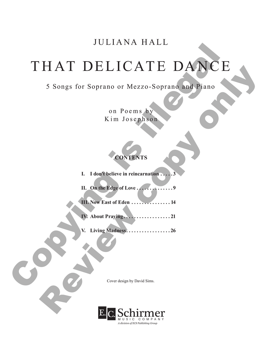 That Delicate Dance That Delicate Dance Mezzo-Soprano Voice scores gallery preview page 2
