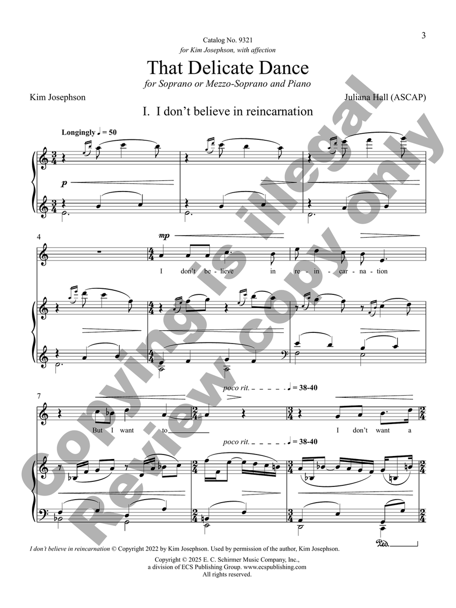 That Delicate Dance That Delicate Dance Mezzo-Soprano Voice scores gallery preview page 4