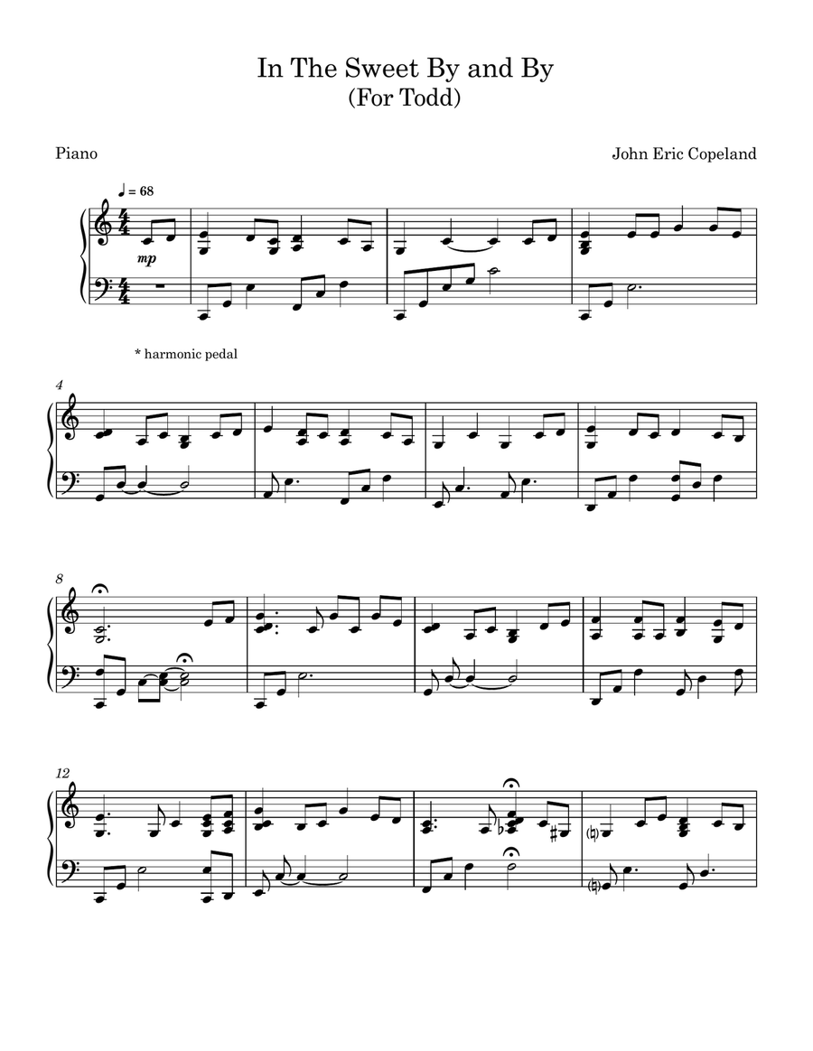 In the Sweet By and By (For My Brother Todd) Piano Solo scores gallery preview page 1