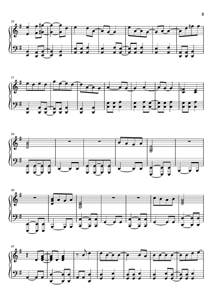 Crocodile Rock Crocodile Rock Piano Solo scores gallery preview page 3