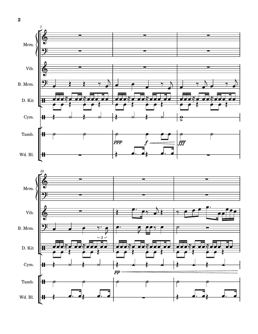 Arterial Menu Arterial Menu Percussion Ensemble scores gallery preview page 2