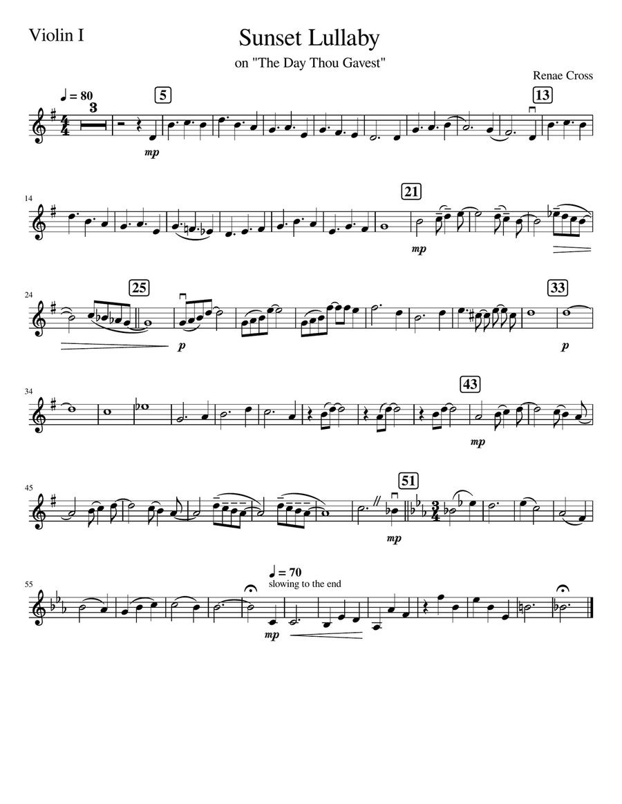 Sunset Lullaby by George Gershwin String Quartet - Digital Sheet Music page 4