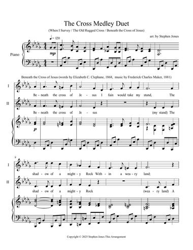 Cross Medley (Beneath the Cross of Jesus, The Old Rugged Cross, When I Survey the Wondrous Cross)
