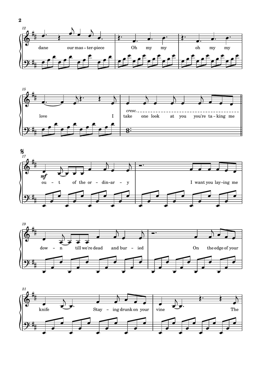 Ordinary Ordinary Piano Solo scores gallery preview page 2
