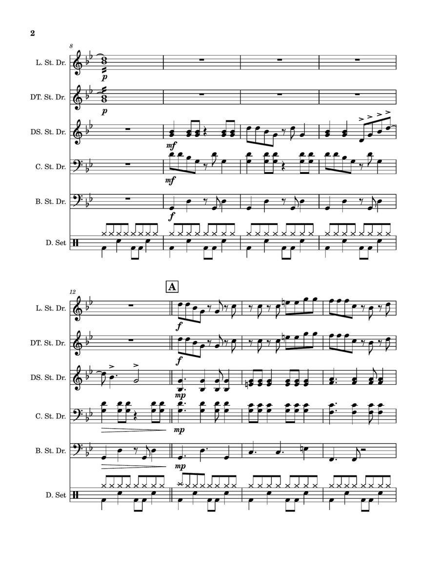 Take On Me - Score Only Take On Me - Score Only Percussion Ensemble scores gallery preview page 2