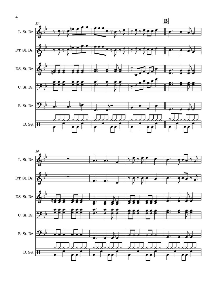 Take On Me - Score Only Take On Me - Score Only Percussion Ensemble scores gallery preview page 4