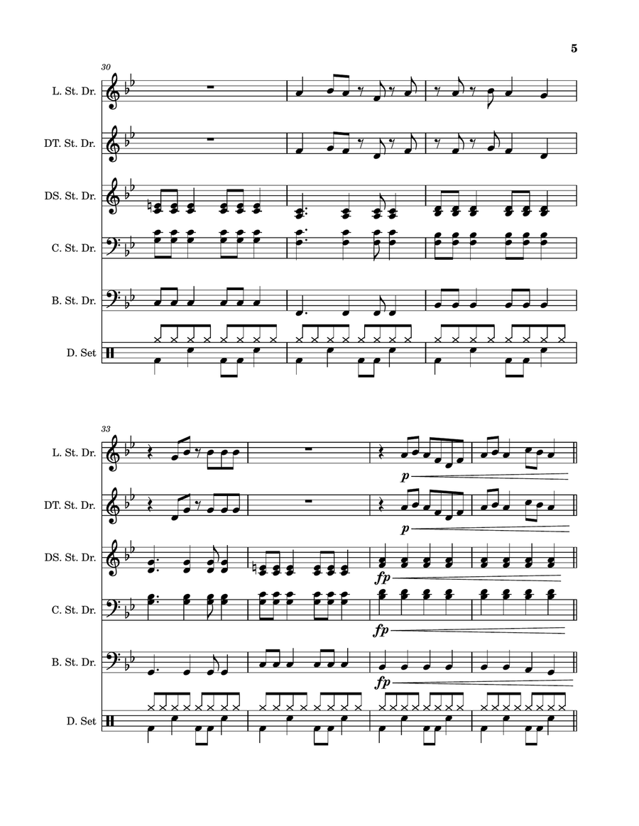 Take On Me - Score Only Take On Me - Score Only Percussion Ensemble scores gallery preview page 5