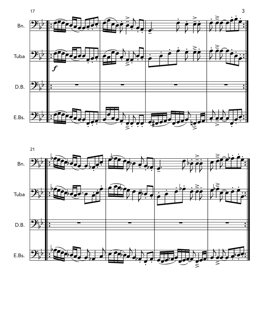 Skiddle-Diddle-Diddle-Dee Small Ensemble scores gallery preview page 3