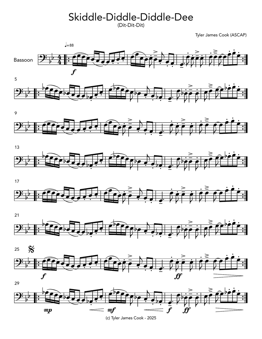 Skiddle-Diddle-Diddle-Dee Small Ensemble scores gallery preview page 6