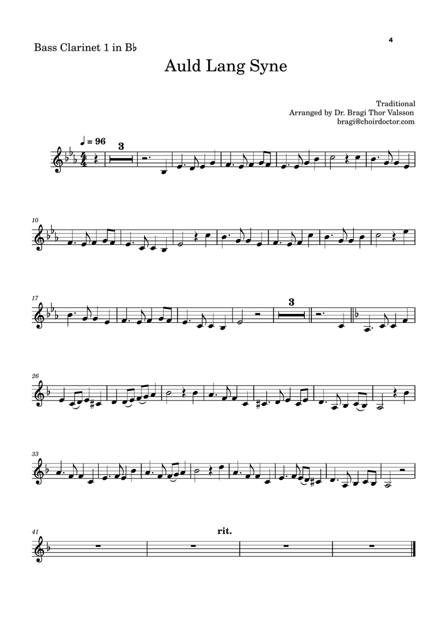 Five Christmas Songs for two Bass Clarinets - volume 3 Woodwind Duet scores gallery preview page 5