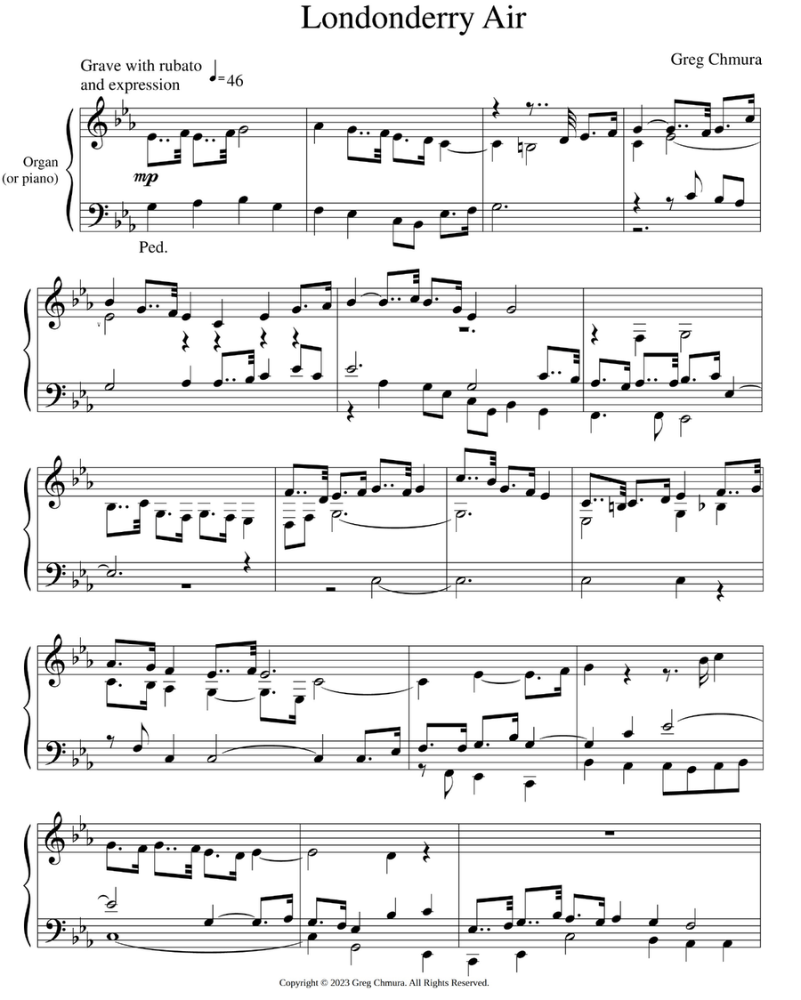 Londonderry Air Londonderry Air Piano Solo scores gallery preview page 1
