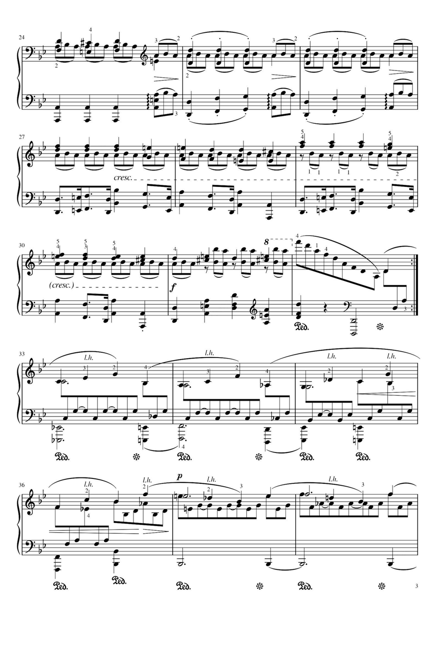 Rhapsody Op.79 No.2 in G Minor - Johannes Brahms Piano Solo scores gallery preview page 3