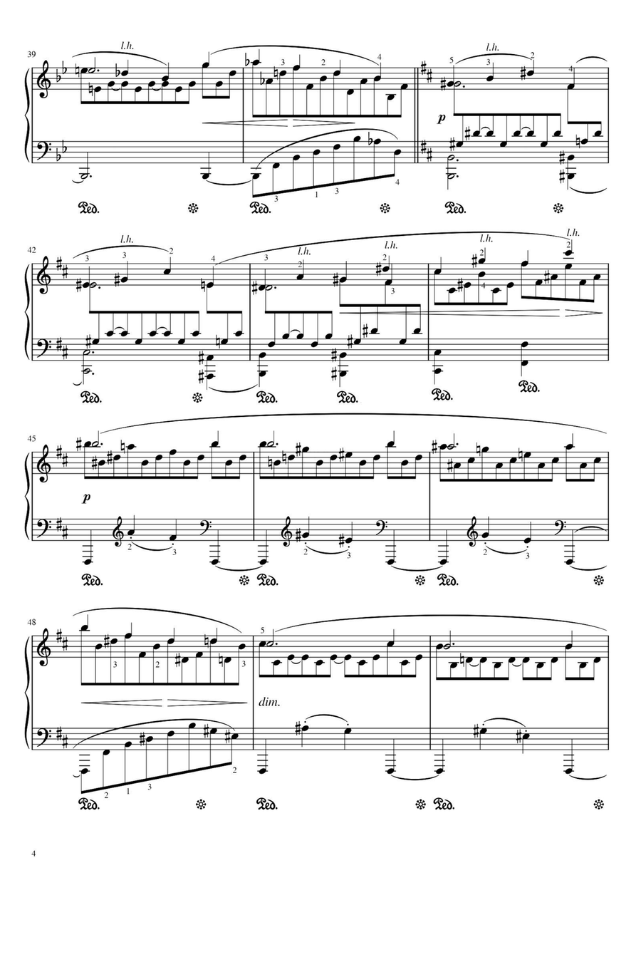 Rhapsody Op.79 No.2 in G Minor - Johannes Brahms Piano Solo scores gallery preview page 4