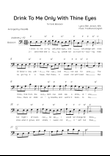 Drink To Me Only With Thine Eyes - Solo Bassoon in C Major With Lyrics & Chords