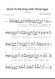 Drink To Me Only With Thine Eyes - Solo Bassoon in E Major With Lyrics & Chords