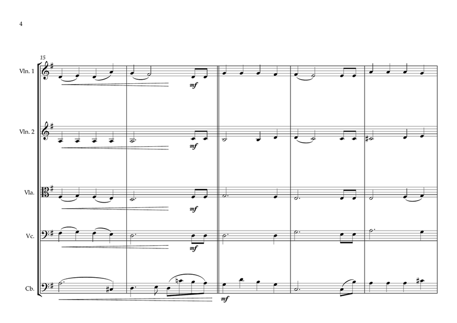 Tuvaluan National Anthem for String Orchestra String Orchestra scores gallery preview page 4