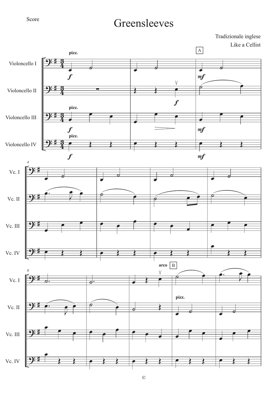 Greensleeves Small Ensemble scores gallery preview page 1