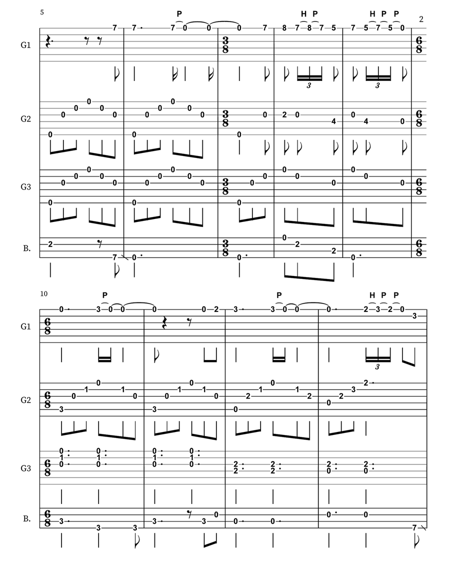 Nothing Else Matters Nothing Else Matters Guitar Ensemble scores gallery preview page 2