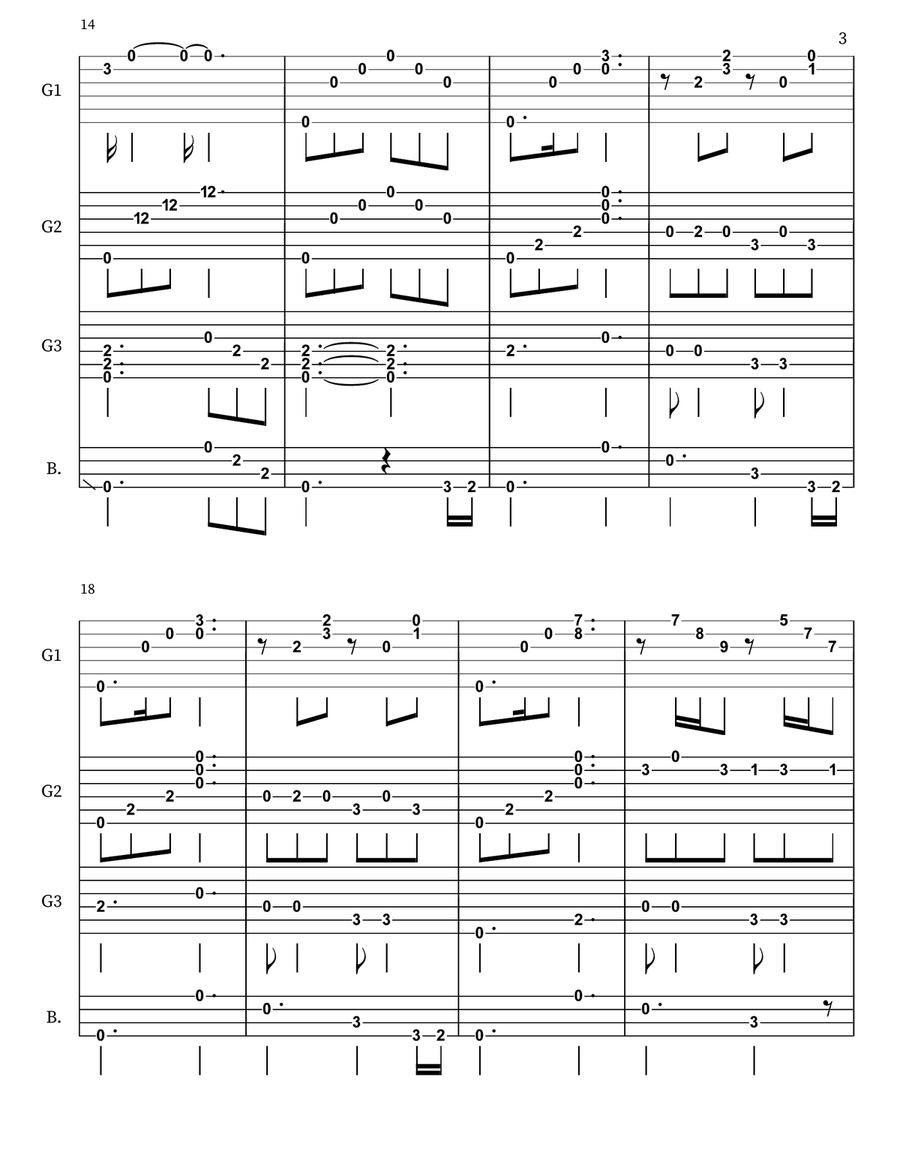 Nothing Else Matters Nothing Else Matters Guitar Ensemble scores gallery preview page 3
