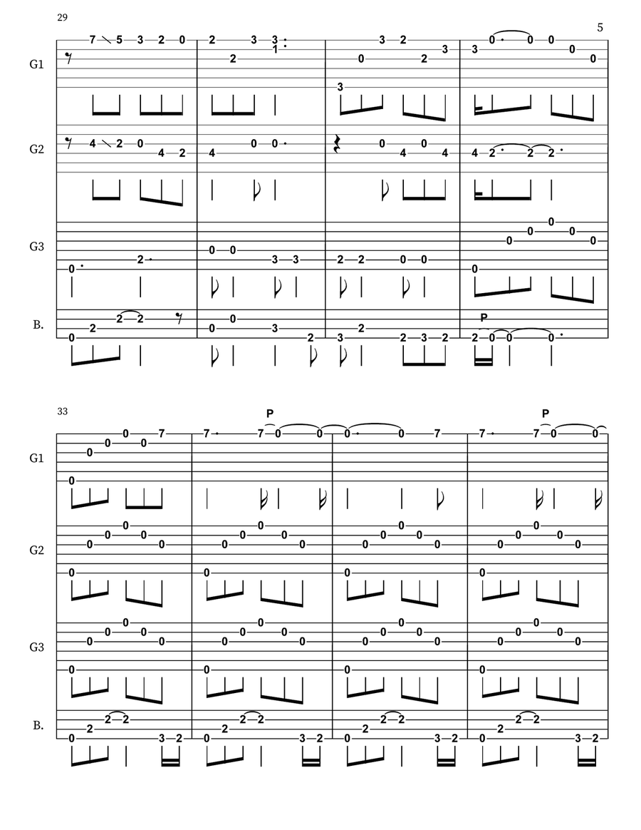 Nothing Else Matters Nothing Else Matters Guitar Ensemble scores gallery preview page 5