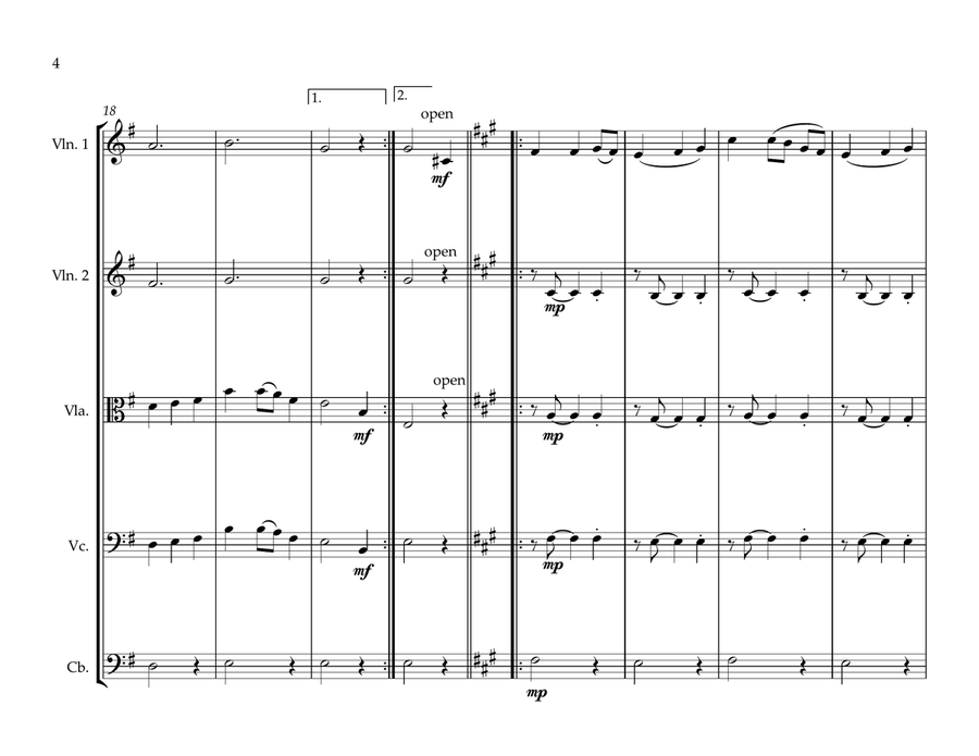 Tristonian Local Anthem for String Orchestra String Orchestra scores gallery preview page 4