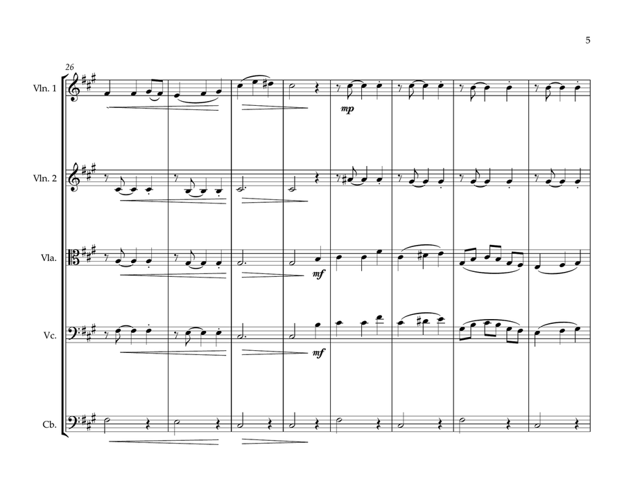 Tristonian Local Anthem for String Orchestra String Orchestra scores gallery preview page 5