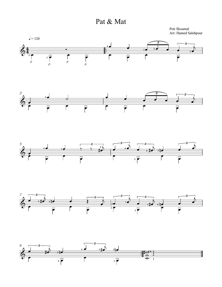 Pat & Mat Pat & Mat Piano, Vocal scores gallery preview page 1