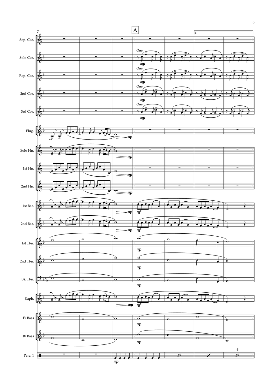 I Don't Wanna Wait Brass Band scores gallery preview page 3