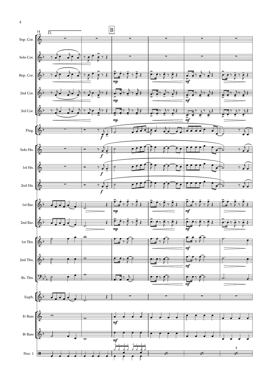 I Don't Wanna Wait Brass Band scores gallery preview page 4