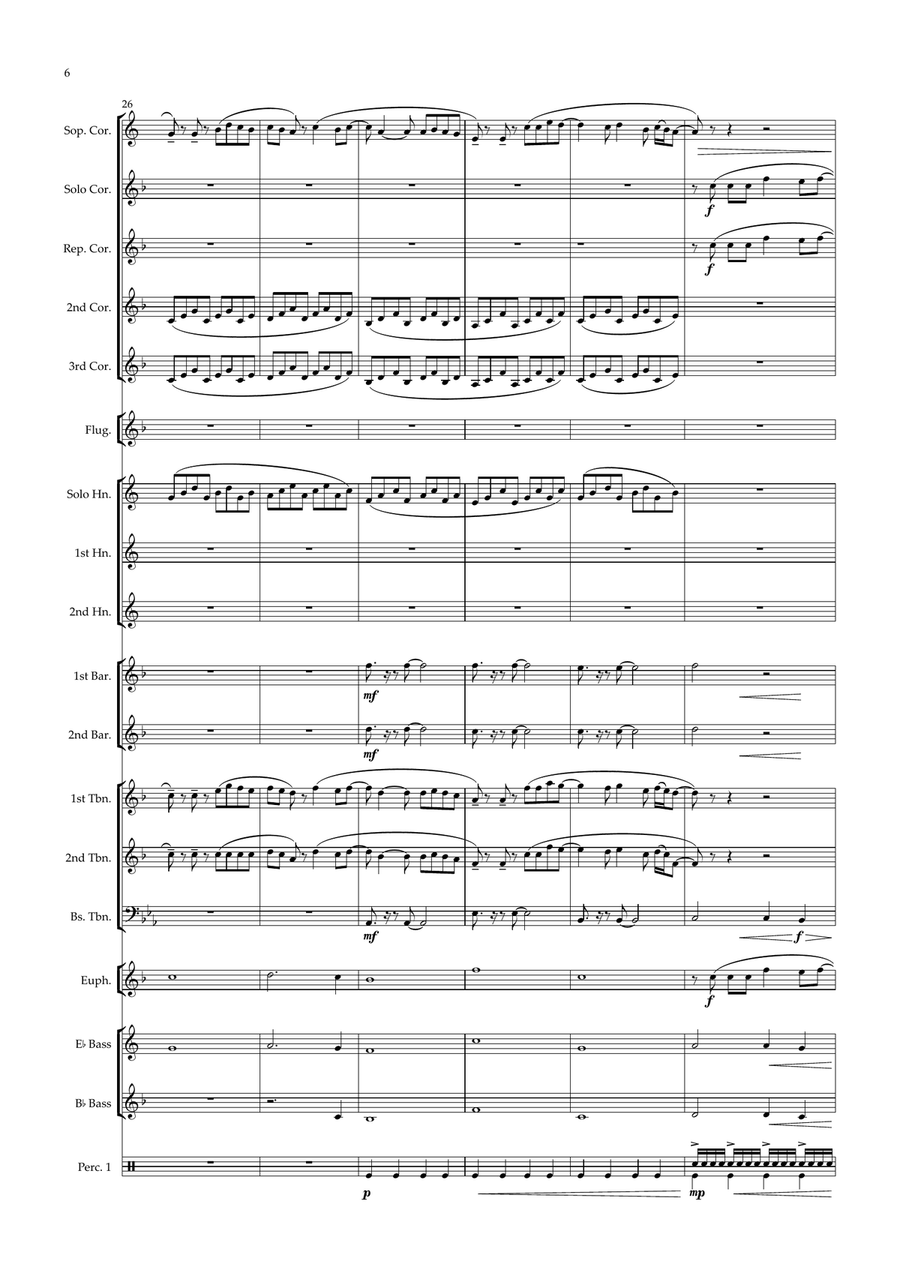 I Don't Wanna Wait Brass Band scores gallery preview page 6