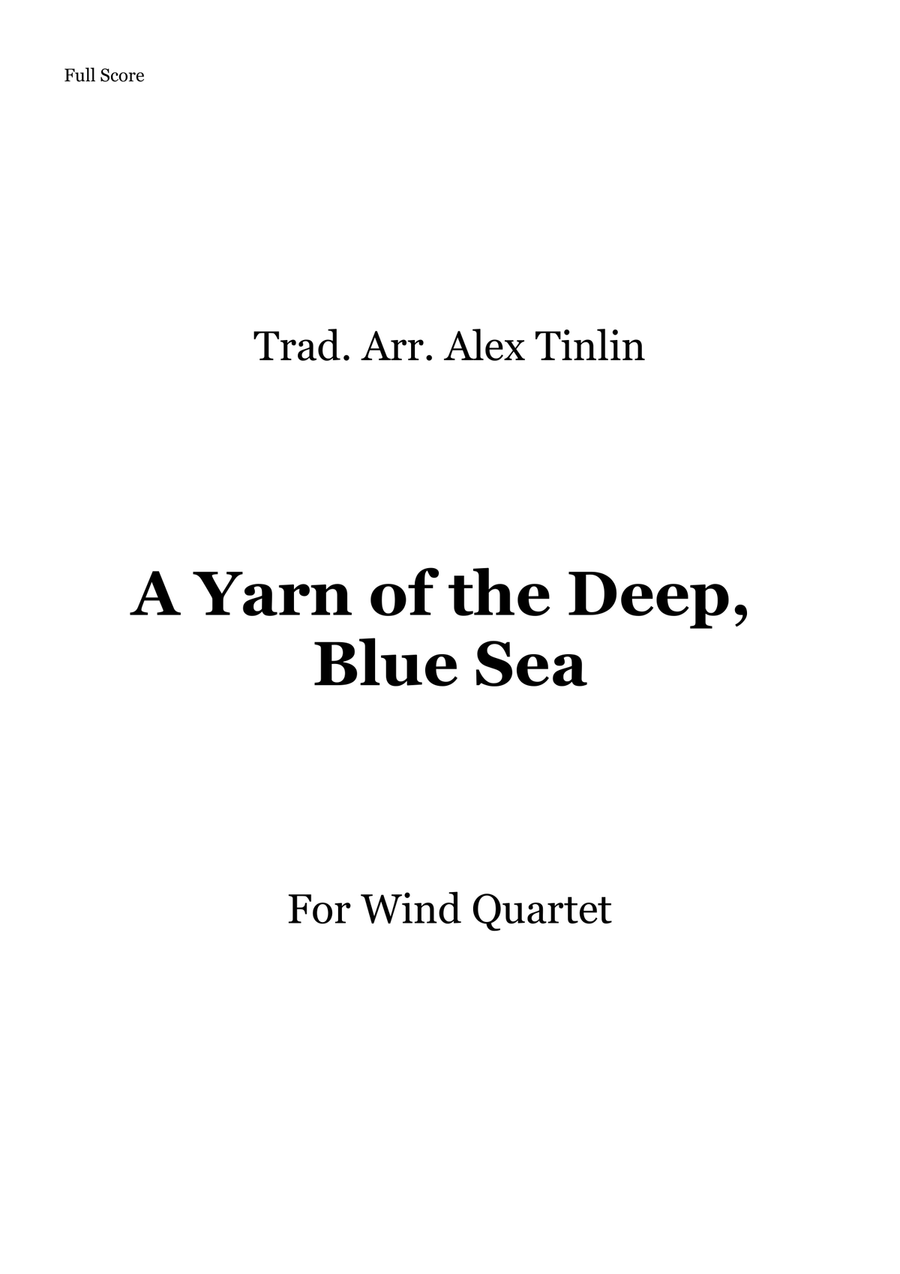 A Yarn of the Deep, Blue Sea Woodwind Quartet scores gallery preview page 1