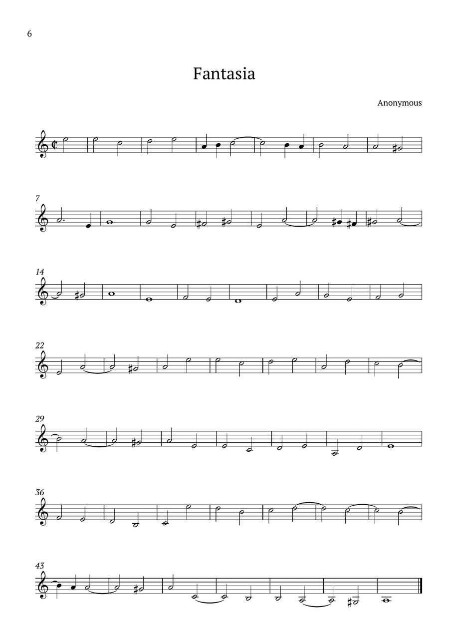 21 Renaissance Songs for Violin Violin Solo scores gallery preview page 6