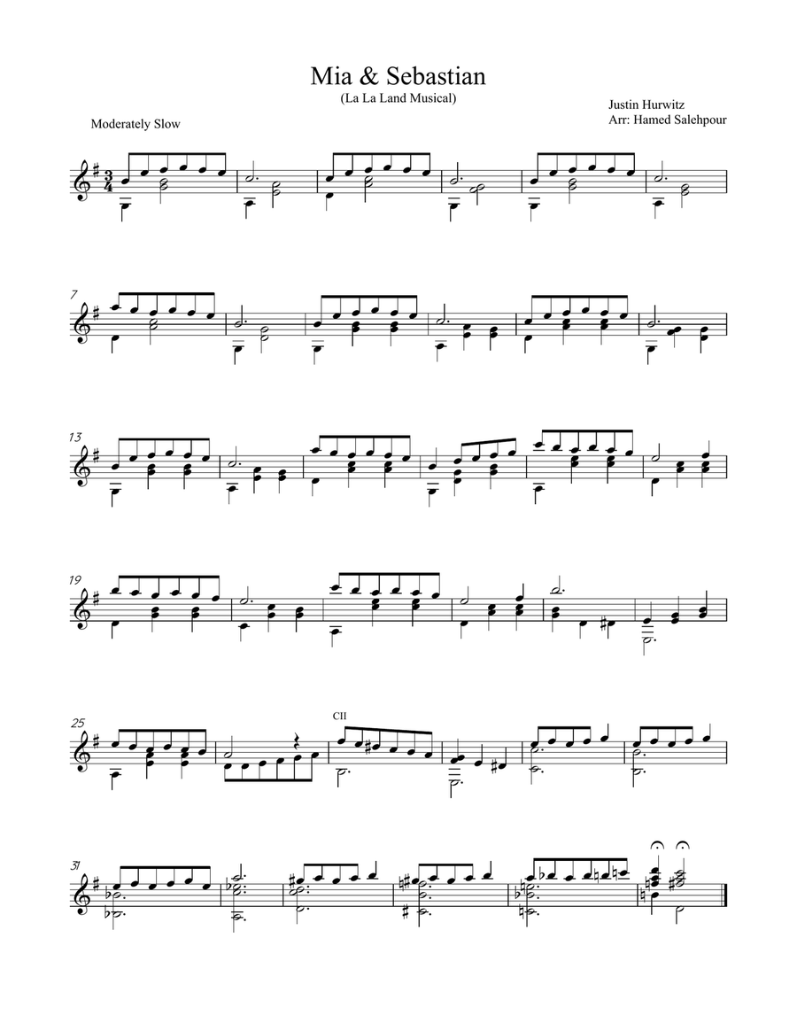 Mia & Sebastian Mia & Sebastian Piano, Vocal scores gallery preview page 1