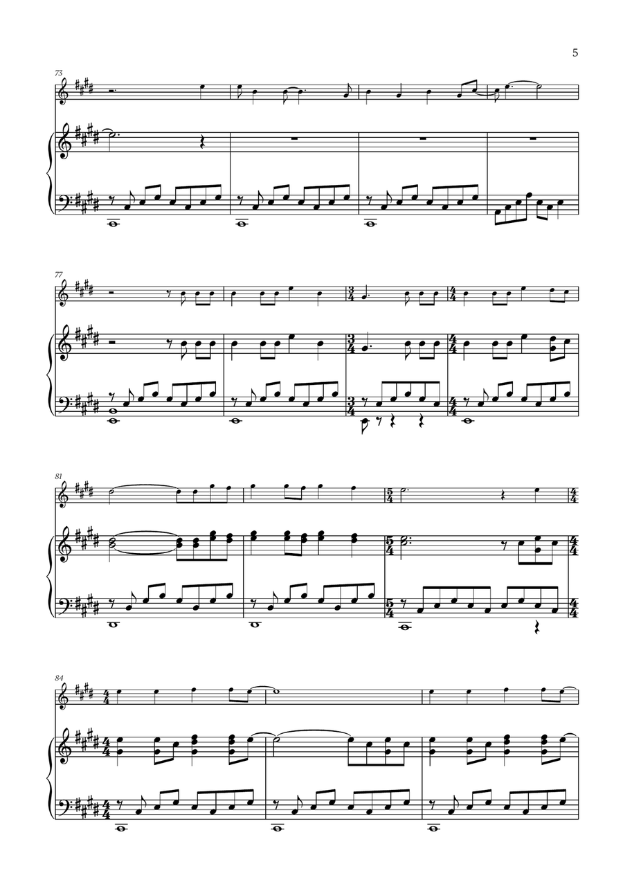 Runaway Runaway Flute Solo scores gallery preview page 5