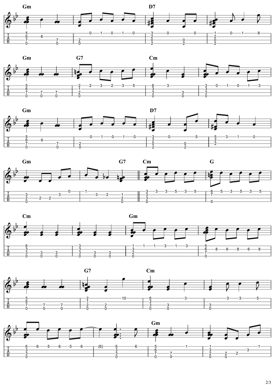 Cuando llora mi guitarra Cuando llora mi guitarra Acoustic Guitar scores gallery preview page 2