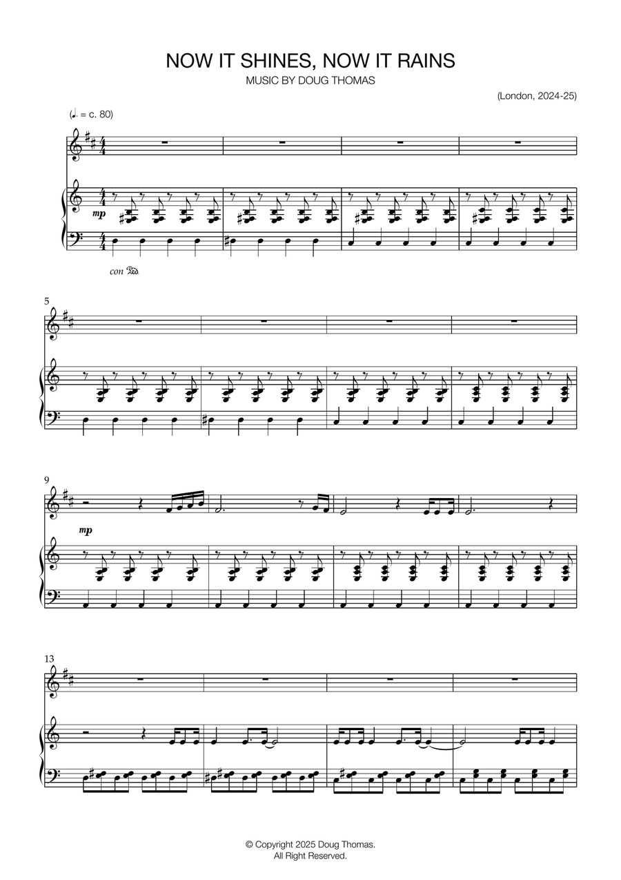 Now It Shines, Now It Rains String Duet scores gallery preview page 2