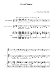Bridal Chorus. R. Wagner - T. Sax., B. Sax. and Piano. Score and Parts.
