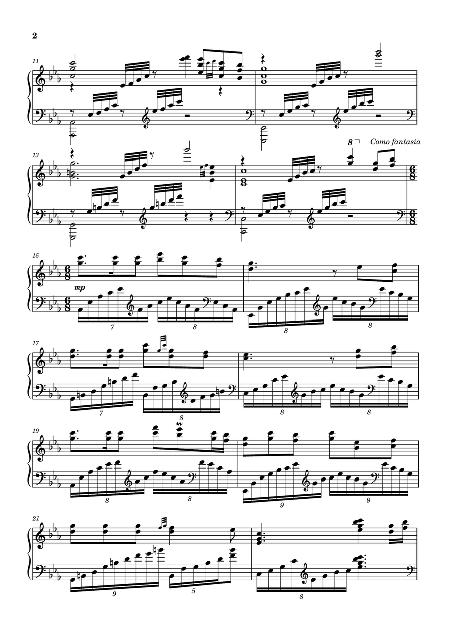 Fantasia Andina Fantasia Andina Piano Solo scores gallery preview page 2