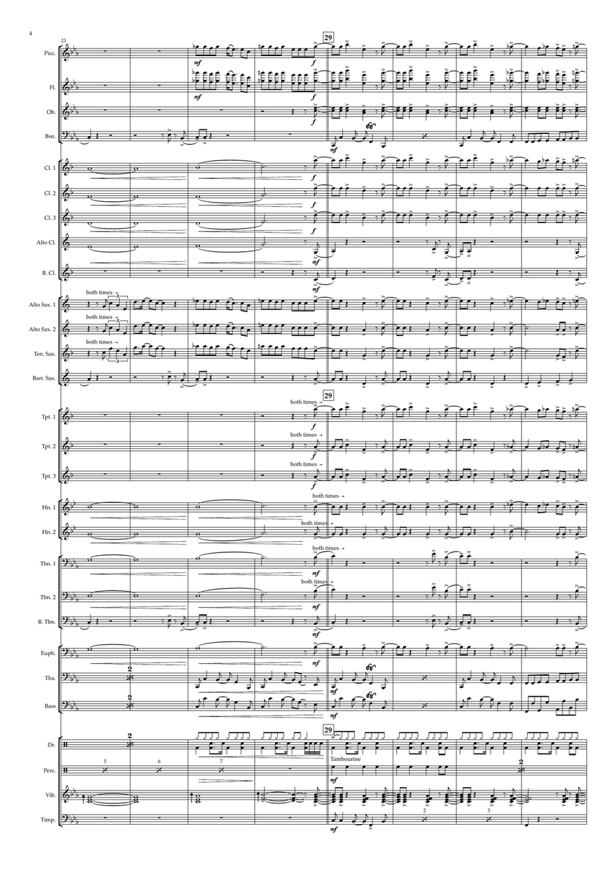 Moving On Up Concert Band scores gallery preview page 4