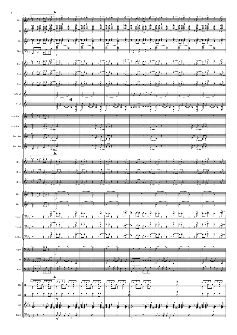 Moving On Up Concert Band scores gallery preview page 6