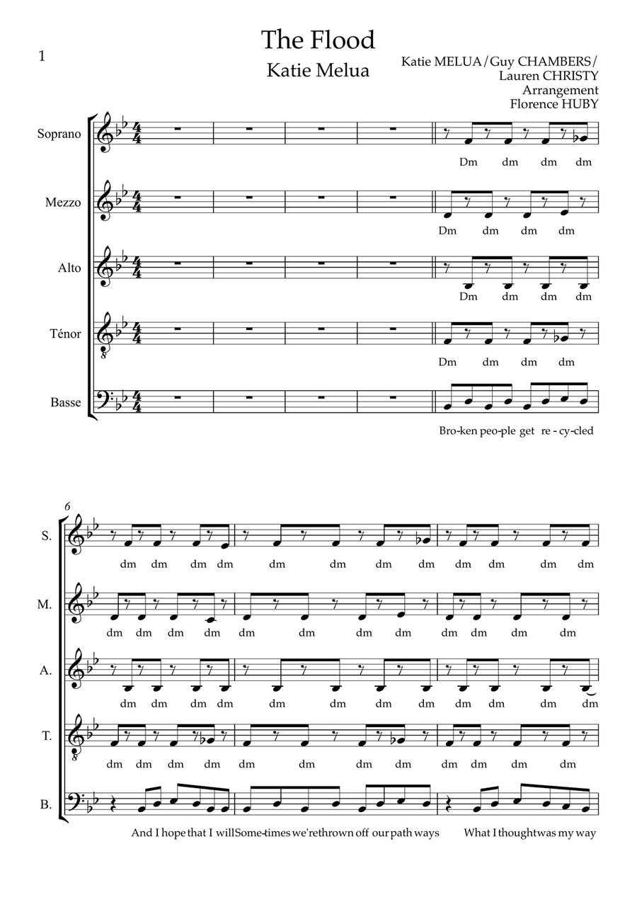 Theme From The Flood Theme From The Flood Divisi scores gallery preview page 1
