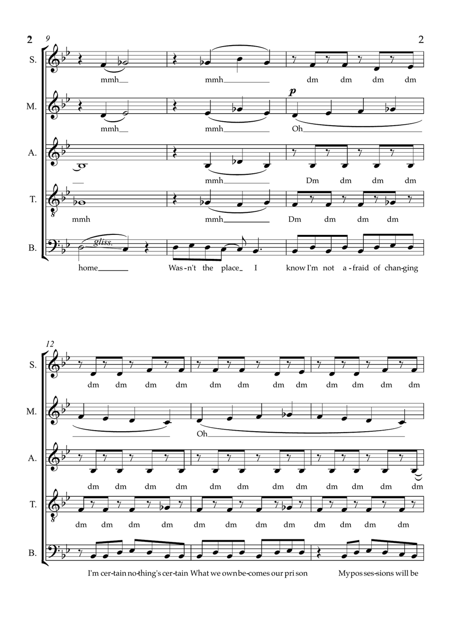 Theme From The Flood Theme From The Flood Divisi scores gallery preview page 2