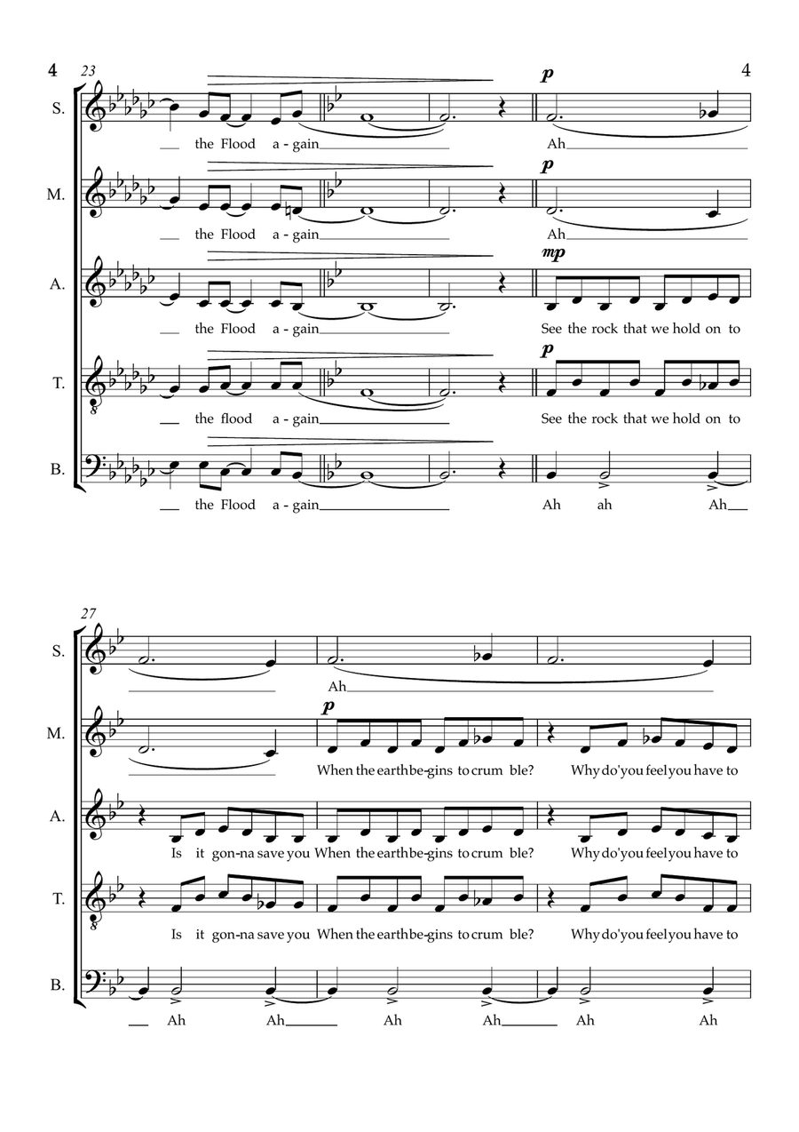 Theme From The Flood Theme From The Flood Divisi scores gallery preview page 4