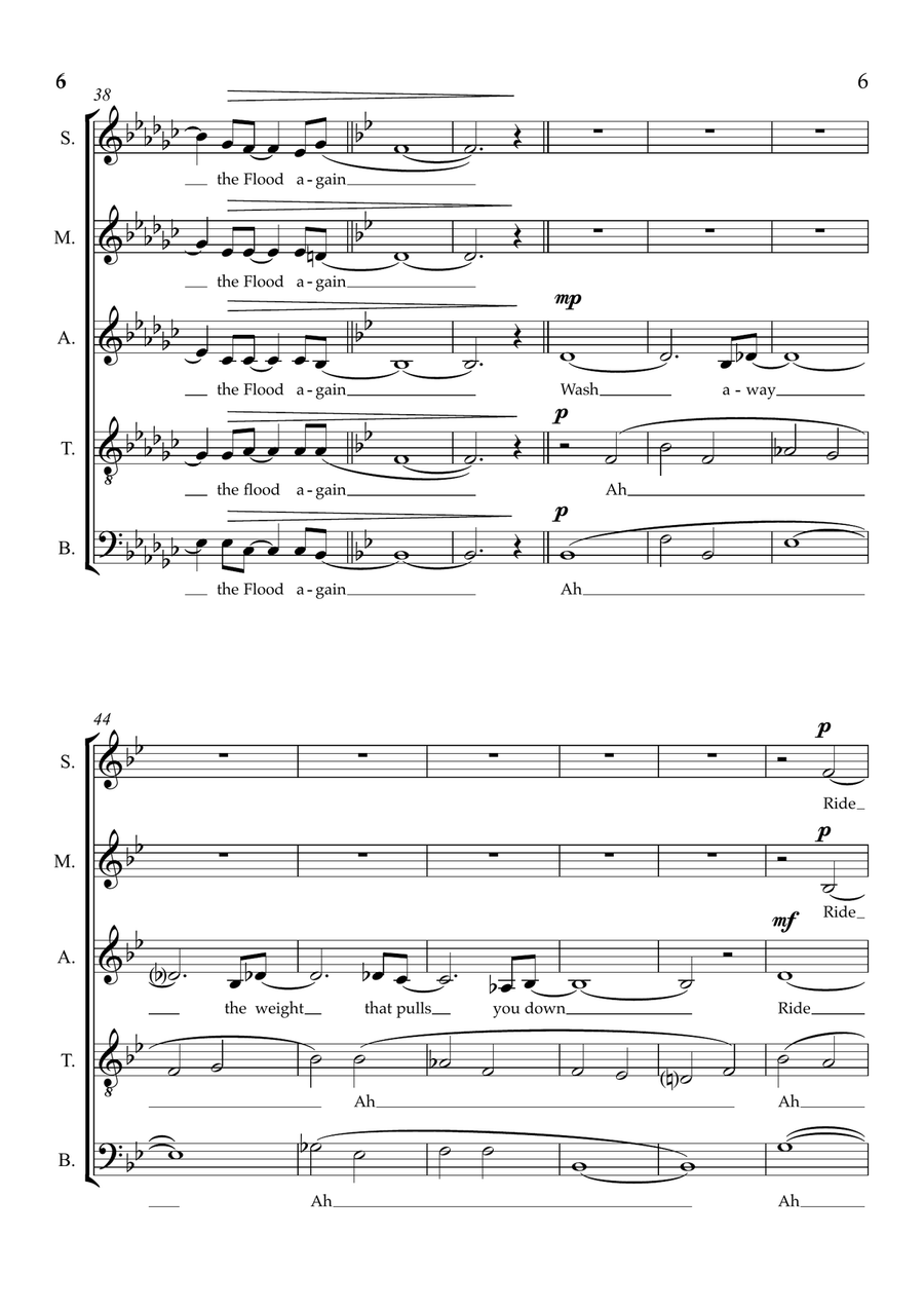 Theme From The Flood Theme From The Flood Divisi scores gallery preview page 6