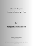 Prélude in C-sharp minor, Op. 3, No. 2 for Concert Band