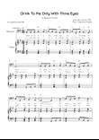 Drink To Me Only With Thine Eyes - Bassoon & Piano in G Major With Lyrics & Chords